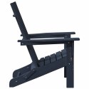 VidaXL Składany fotel Adirondack Granatowy 74.5 x 80.5 x 90cm HDPE