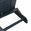 VidaXL Składany fotel Adirondack Granatowy 74.5 x 80.5 x 90cm HDPE