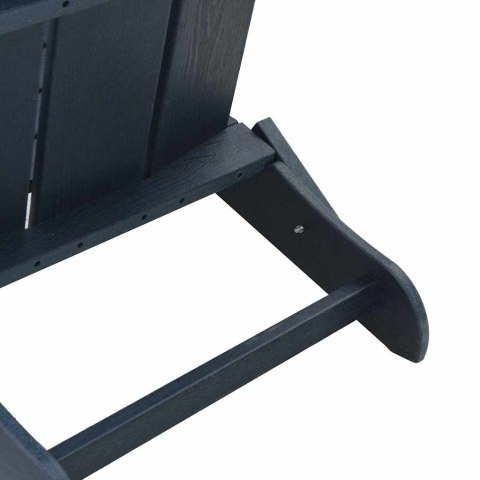 VidaXL Składany fotel Adirondack Granatowy 74.5 x 80.5 x 90cm HDPE