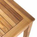 STÓŁ OGRODOWY NATURALNY 95X45X40CM LITE DREWNO TEKOWE