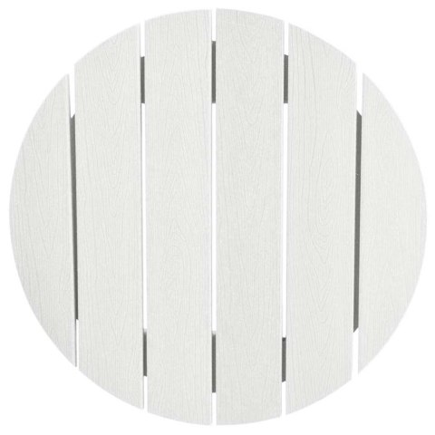 STÓŁ BAROWY BIAŁY 55X55X107CM HDPE