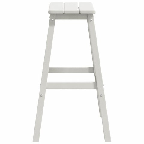 STOŁEK BAROWY 2 SZT BIAŁY 52X43X73.5CM HDPE