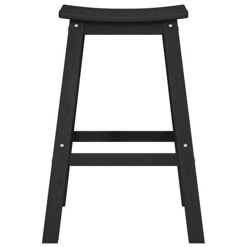 STOŁEK BAROWY 2 SZT CZARNY 52X43X73.5CM HDPE