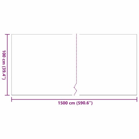 SZTUCZNA TRAWA CZARNY 1500X100X3CM POLIPROPYLEN