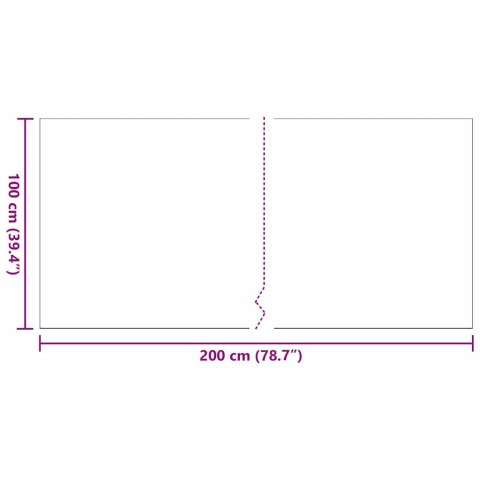 VidaXL Sztuczna trawa Czarny 200 x 100 x 4 cm polipropylen