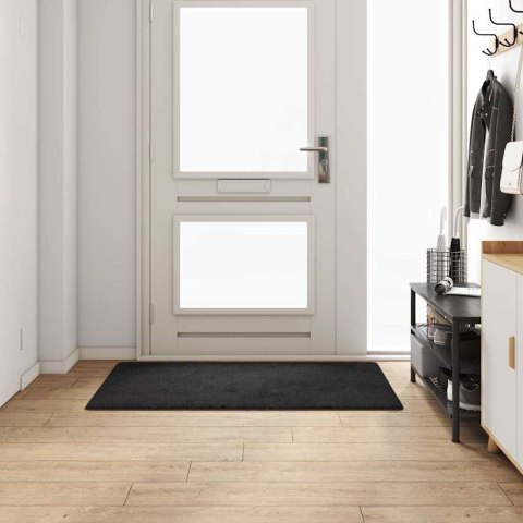 VidaXL Bieżnik dywanowy Czarny 80 x 150 cm 100% Poliester Tuft