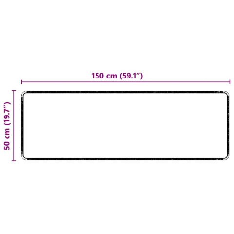 BIEŻNIK DYWANOWY SZARY 50X150CM 100% POLIESTER TUFT