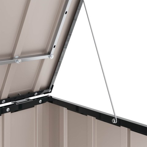 VidaXL Skrzynia do przechowywania w ogrodzie Czarny 101 x 82 x 50 cm