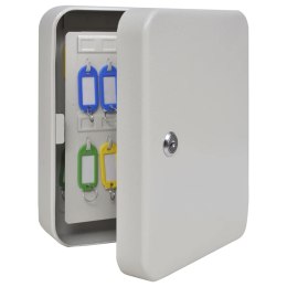 SKRZYNKA NA KLUCZE Z BLOKADĄ BIAŁY 20X7.5X25CM STAL