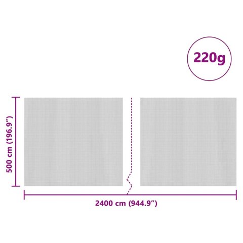 VidaXL Pokrywa na silos Zielony 24 x 5 m HDPE