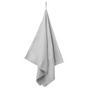 RĘCZNIKI SPORTOWE 2 SZT SZARY 140X70CM POLIESTER I POLIAMID