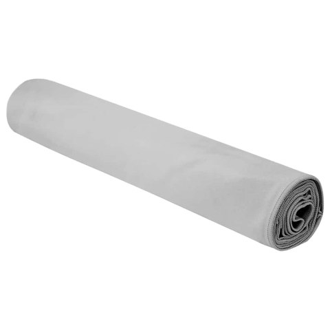 RĘCZNIKI SPORTOWE 2 SZT SZARY 200X100CM POLIESTER I POLIAMID