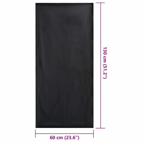 VidaXL Ręczniki do Krzeseł na Zewnątrz 2 pcs Czarny 130 x 60 cm