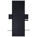 VidaXL Ręczniki na leżak 2 pcs Czarny 210 x 75 cm Poliester i poliamid
