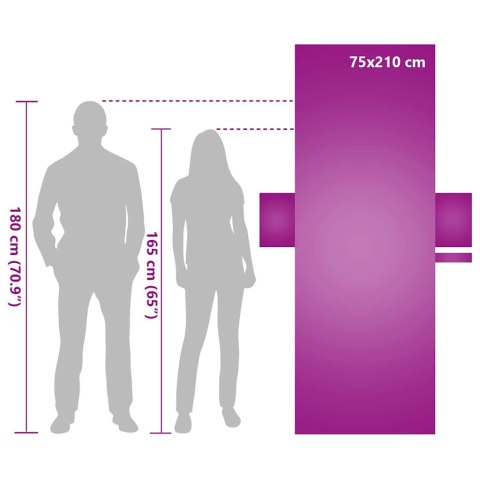 VidaXL Ręczniki na leżak 2 pcs Czarny 210 x 75 cm Poliester i poliamid