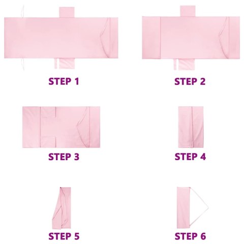 VidaXL Ręczniki na leżak 2 pcs Różowy 210 x 75 cm Poliester i poliamid