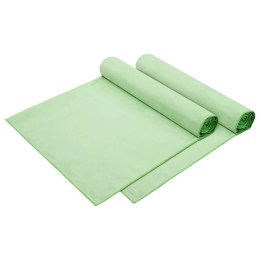 VidaXL Ręczniki na leżak 2 pcs Zielony 210 x 75 cm