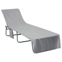 VidaXL Ręczniki na leżak 2 pcs ciemno szary 210 x 75 cm