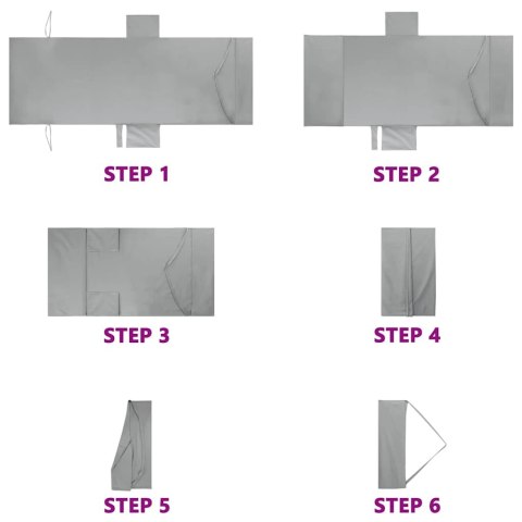 VidaXL Ręczniki na leżak 2 pcs ciemno szary 210 x 75 cm