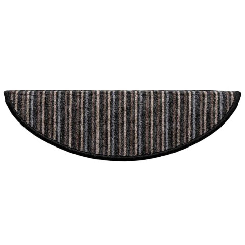 VidaXL Samoprzylepne maty na schody 15 pcs Antracyt 56 x 17 x 3 cm