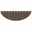 VidaXL Samoprzylepne maty na schody 15 pcs Brązowy 56 x 17 x 3 cm