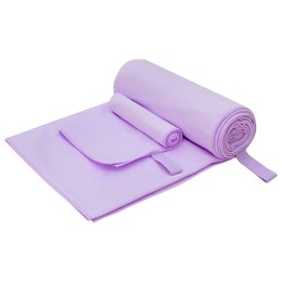 VidaXL Zestaw Ręczników Sportowych 2 pcs Fioletowy tkanina