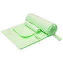 VidaXL Zestaw Ręczników Sportowych 2 pcs Zielony tkanina