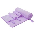VidaXL Zestaw Ręczników Sportowych 3 pcs Fioletowy