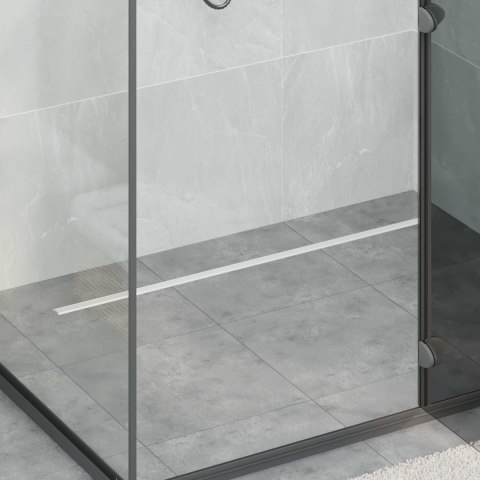 360° ODPŁYW PRYSZNICOWY Z CIENKIM MODELEM SREBRNY 100CM