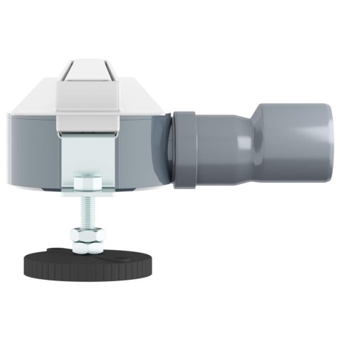 VidaXL 360° Odpływ prysznicowy z cienkim modelem Srebrny 60 cm