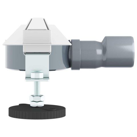 VidaXL 360° Odpływ prysznicowy z cienkim modelem Srebrny 80 cm