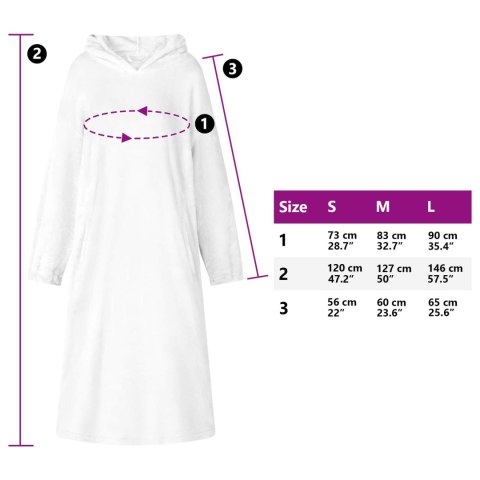 BLUZA-KOC BIAŁY M FLANELA