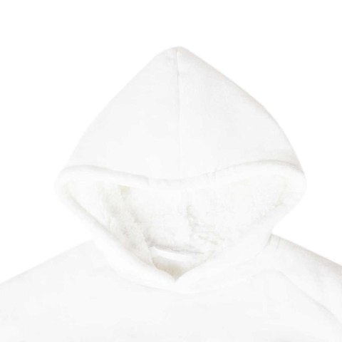 VidaXL Bluza-koc Biały m Fleece i Flanela