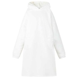BLUZA-KOC BIAŁY S FLEECE I FLANELA