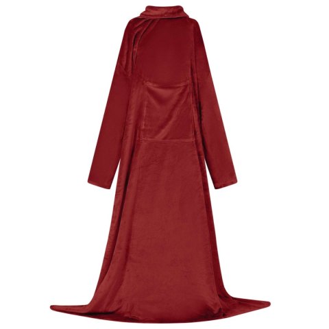 BLUZA-KOC BORDEAUX CZERWONY FLANELA