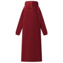 VidaXL Bluza-koc Bordeaux Czerwony l Fleece i Flanela