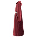 VidaXL Bluza-koc Bordeaux Czerwony xl Fleece i Flanela