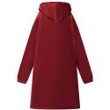VidaXL Bluza-koc Bordeaux Czerwony m Fleece i Flanela