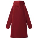 VidaXL Bluza-koc Bordeaux Czerwony s Fleece i Flanela