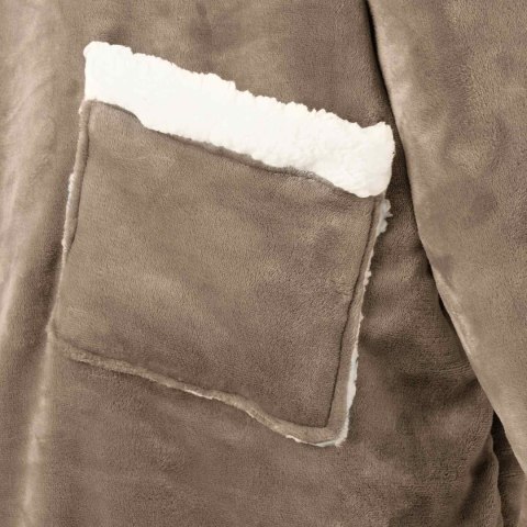 VidaXL Bluza-koc Camel xl Fleece i Flanela