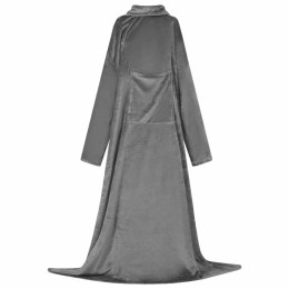 BLUZA-KOC CIEMNOSZARY FLANELA