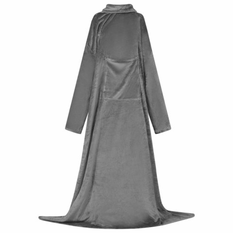 BLUZA-KOC CIEMNOSZARY FLANELA