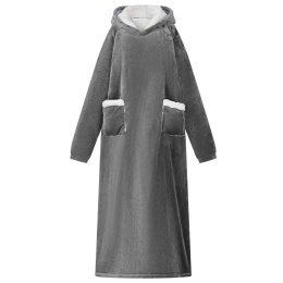 BLUZA-KOC CIEMNOSZARY XL FLEECE I FLANELA