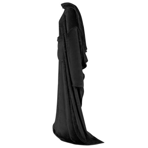 BLUZA-KOC CZARNY FLANELA