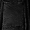 BLUZA-KOC CZARNY FLANELA