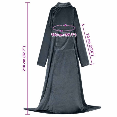 BLUZA-KOC GRANATOWY FLANELA