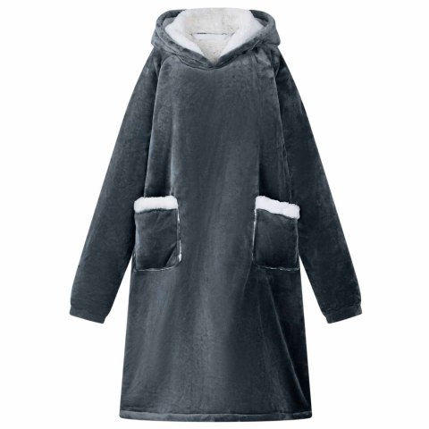 BLUZA-KOC GRANATOWY M FLEECE I FLANELA
