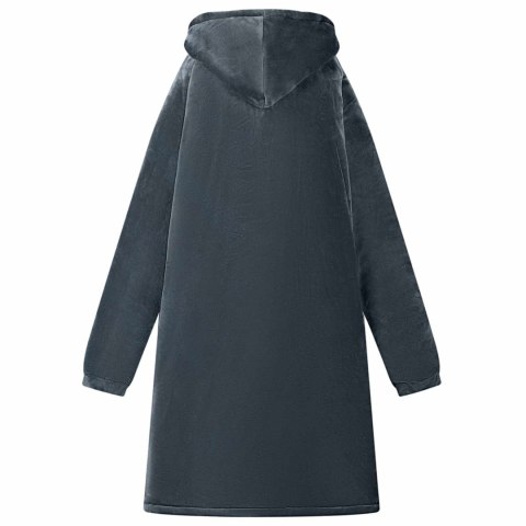 BLUZA-KOC GRANATOWY M FLEECE I FLANELA