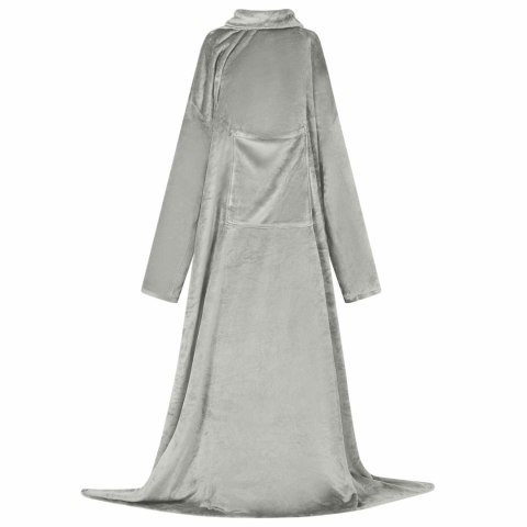 BLUZA-KOC SZARY FLANELA