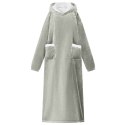 BLUZA-KOC SZARY L FLEECE I FLANELA
